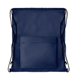Grand sac cordelette 210D POCKET SHOOPCouleur:Bleu
