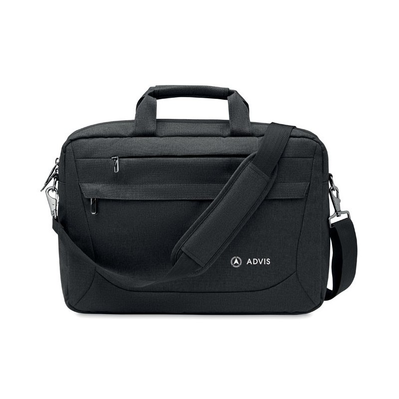 Sac pour ordinateur RPET 600D ROCKYCouleur:Noir