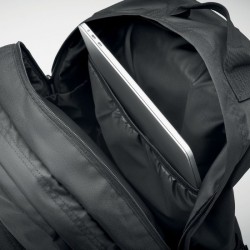 Sac à dos ordinateur RPET 300D VALLEY BACKPACKCouleur:Noir