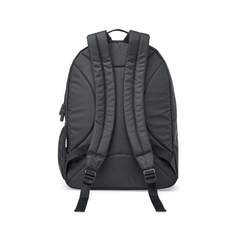 Sac à dos ordinateur RPET 300D VALLEY BACKPACKCouleur:Noir