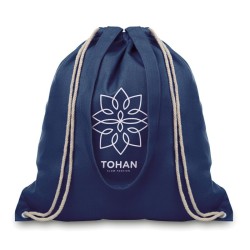 Sac shopping à cordelette MOIRA Couleur:Bleu
