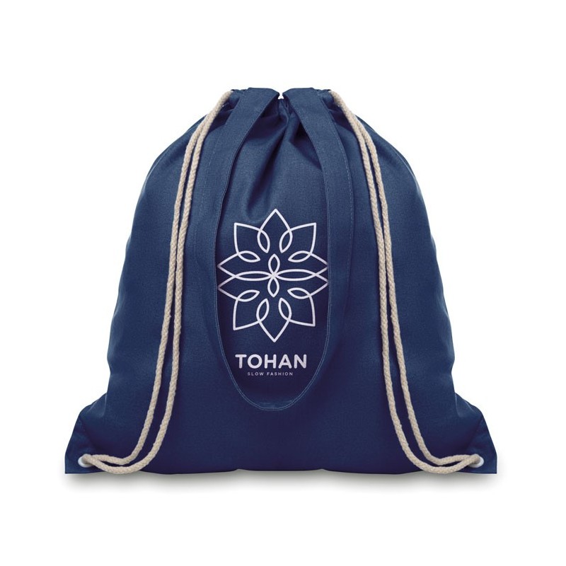 Sac shopping à cordelette MOIRA Couleur:Bleu