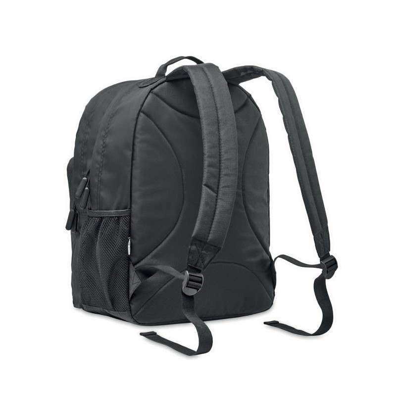 Sac à dos ordinateur RPET 300D VALLEY BACKPACKCouleur:Noir
