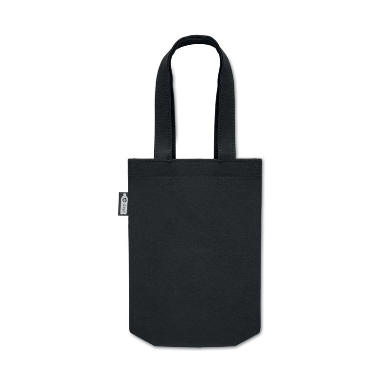Petit sac cadeau feutre RPET FELTOTECouleur:Noir