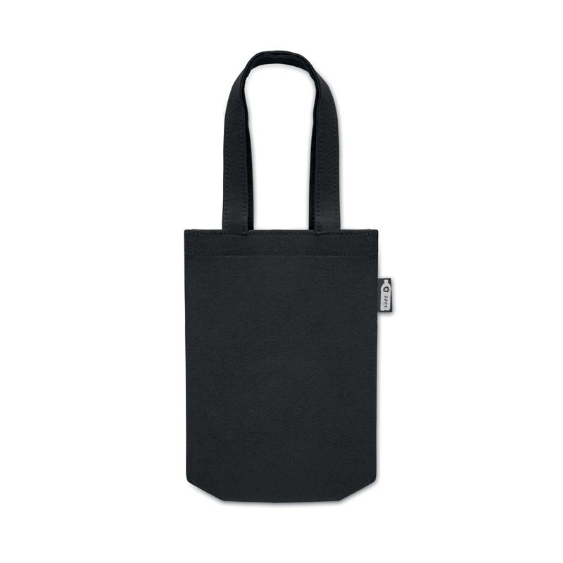 Petit sac cadeau feutre RPET FELTOTECouleur:Noir