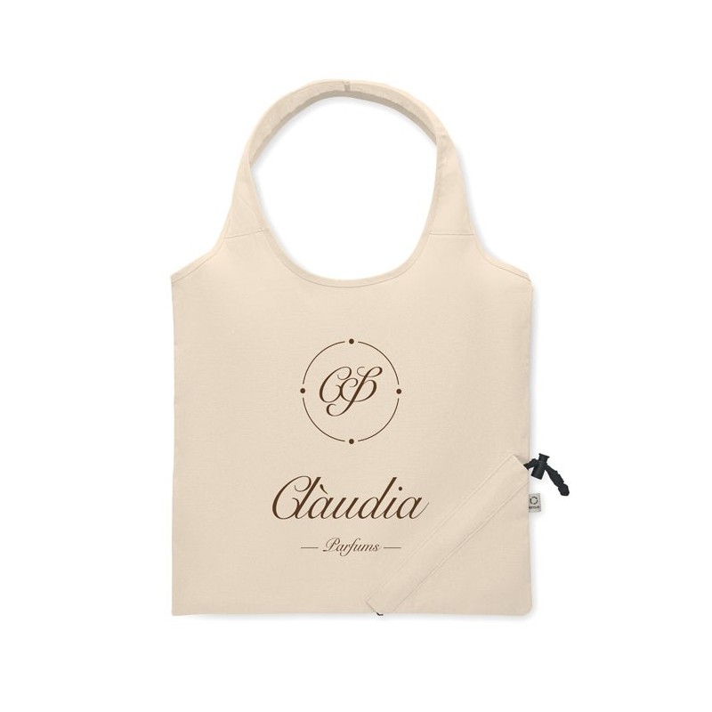 Shopping bag pliable 140 gr/m² CARRIE Couleur:Beige