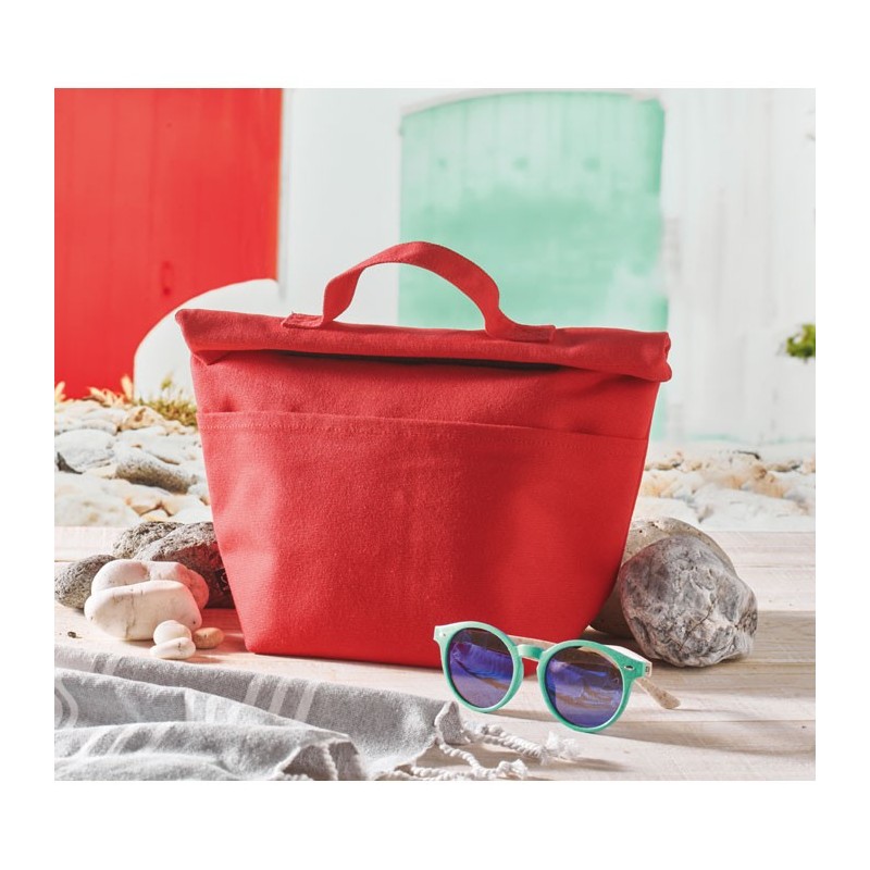 Sac isotherme en coton recyclé RECOBA COLOURCouleur:Rouge