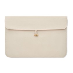 Pochette 15 pouces en coton COTINCouleur:Beige