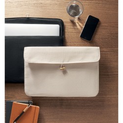 Pochette 15 pouces en coton COTINCouleur:Beige