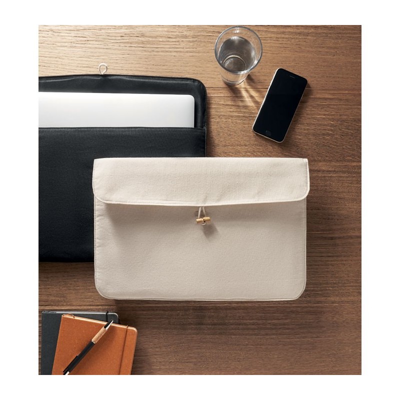 Pochette 15 pouces en coton COTINCouleur:Beige
