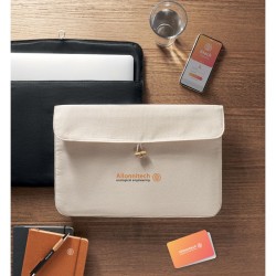 Pochette 15 pouces en coton COTINCouleur:Beige
