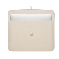 Pochette 15 pouces en coton COTINCouleur:Beige