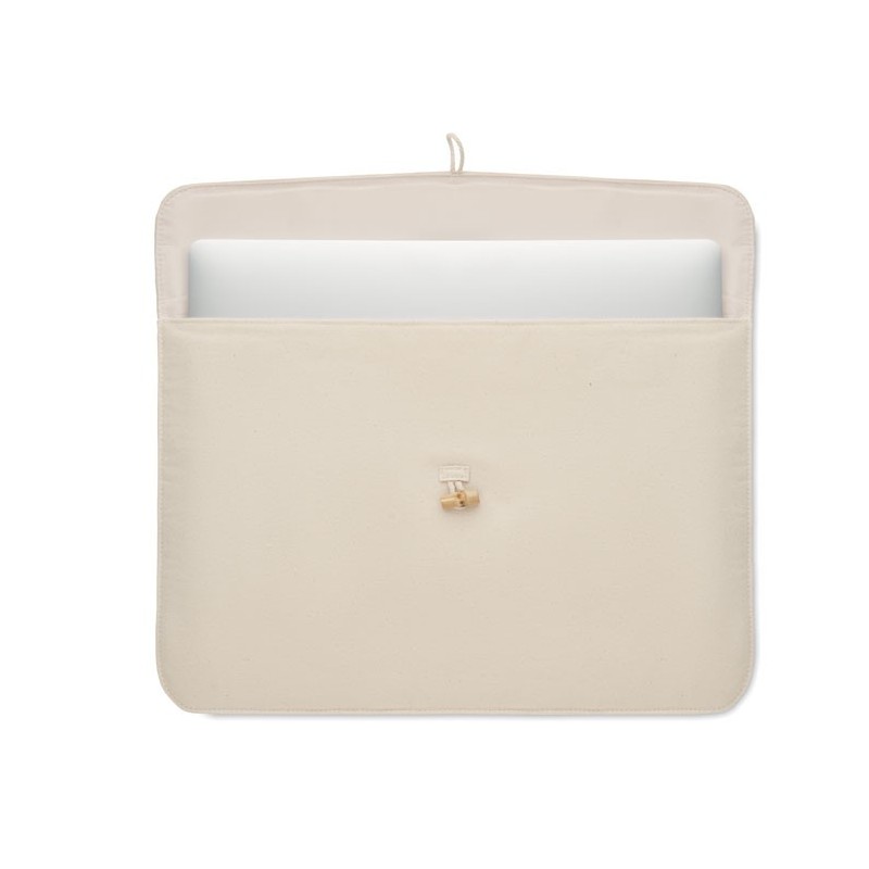 Pochette 15 pouces en coton COTINCouleur:Beige