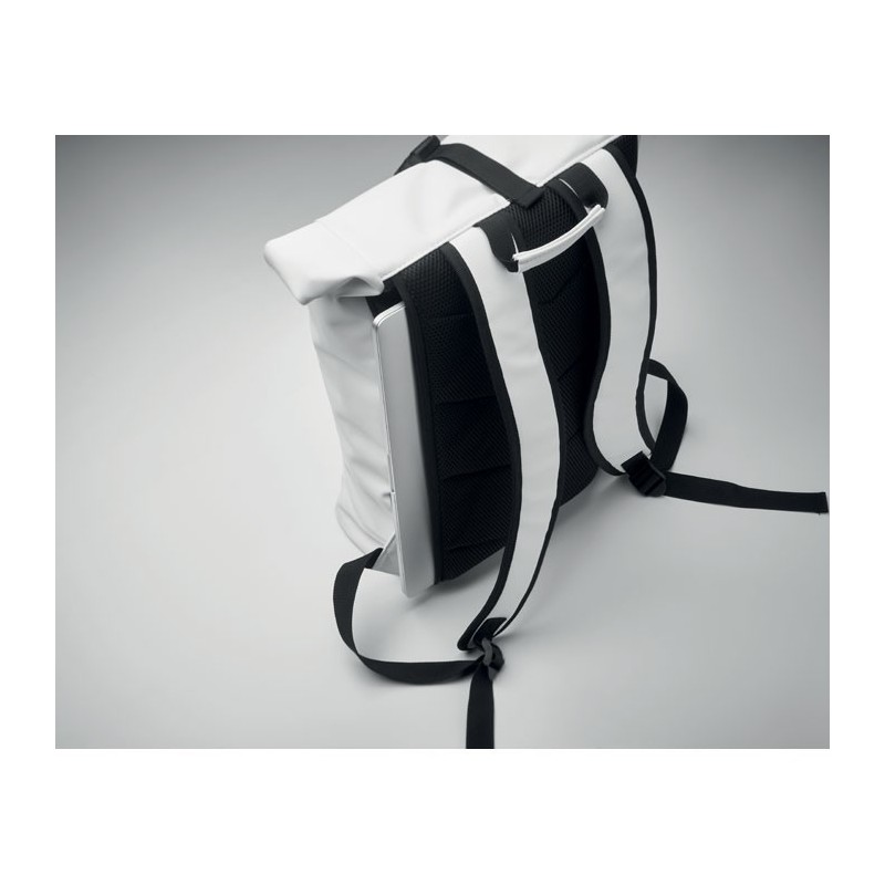 Sac à dos enroulable en PU BAI ROLLCouleur:Blanc