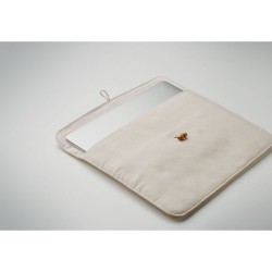 Pochette 15 pouces en coton COTINCouleur:Beige