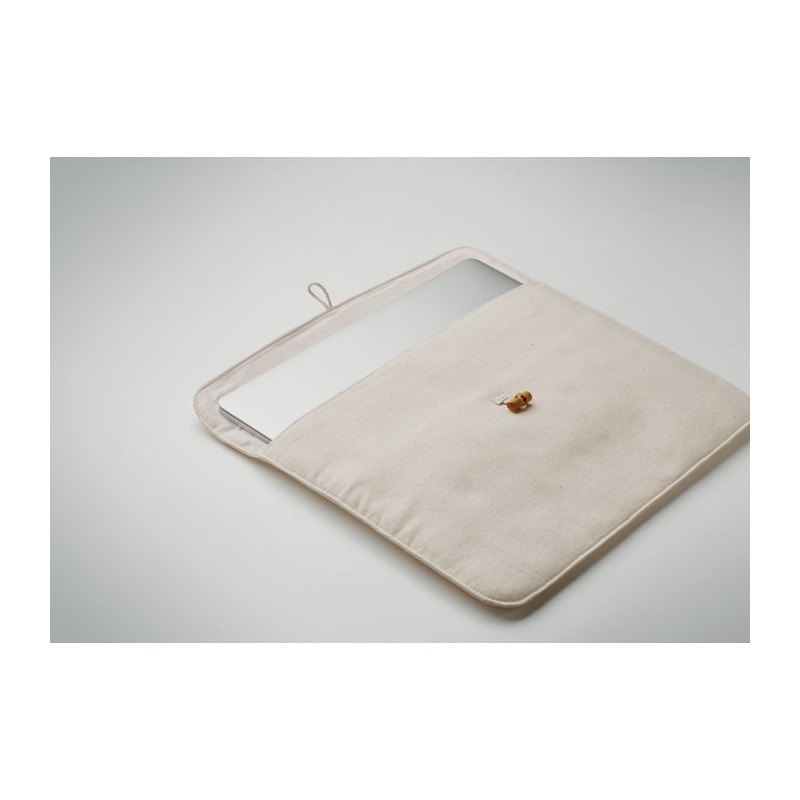 Pochette 15 pouces en coton COTINCouleur:Beige