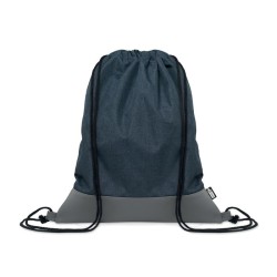 Sac à cordon en PU RPET 2 tons LIBAGCouleur:bleu marine