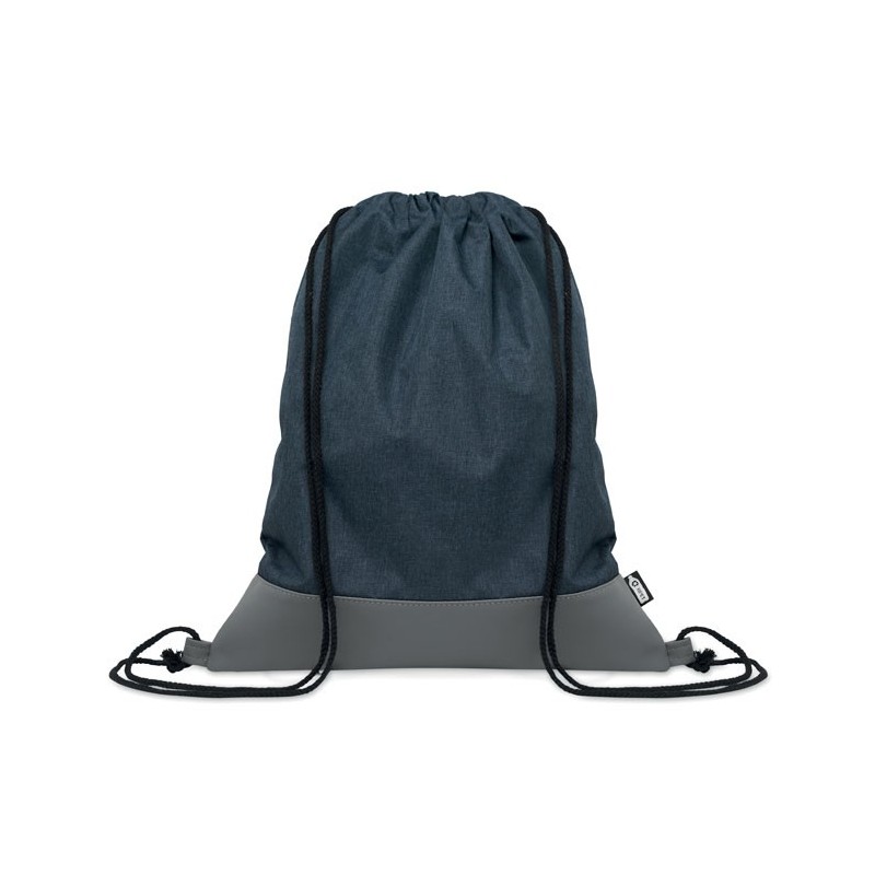 Sac à cordon en PU RPET 2 tons LIBAGCouleur:bleu marine
