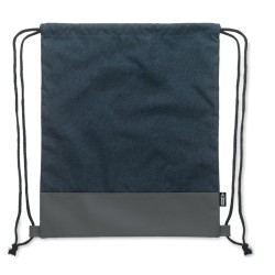 Sac à cordon en PU RPET 2 tons LIBAGCouleur:bleu marine