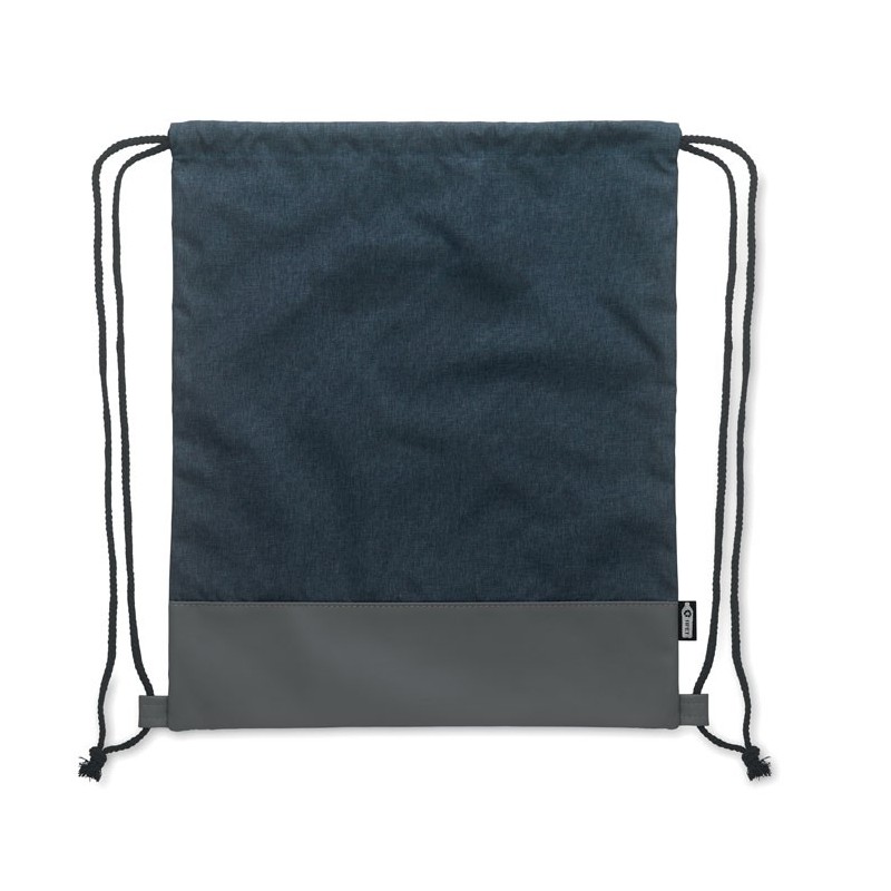 Sac à cordon en PU RPET 2 tons LIBAGCouleur:bleu marine