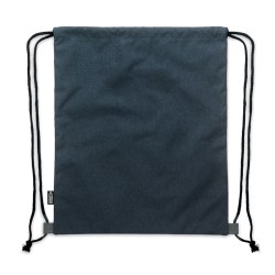 Sac à cordon en PU RPET 2 tons LIBAGCouleur:bleu marine