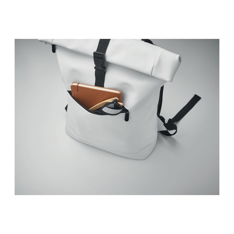 Sac à dos enroulable en PU BAI ROLLCouleur:Blanc
