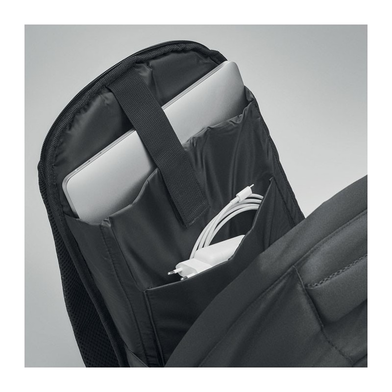 Sac à dos / ordinateur en RPET MUNICHCouleur:Noir