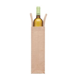 Sac en jute pour une bouteilleCouleur:Beige