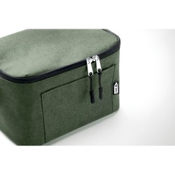 Sac isotherme 2 tons en RPET CUBACouleur:Vert foncé