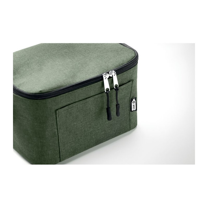 Sac isotherme 2 tons en RPET CUBACouleur:Vert foncé