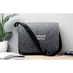Sac messager en feutre RPET BAGLOCouleur:Gris