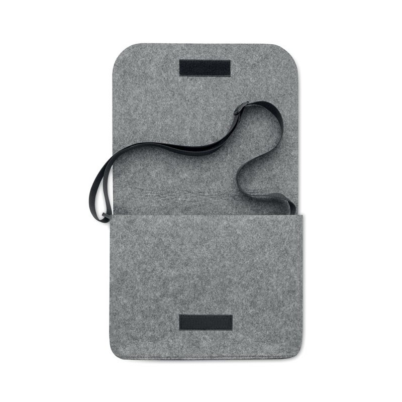 Sac messager en feutre RPET BAGLOCouleur:Gris