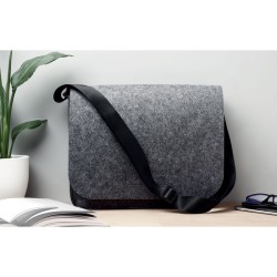 Sac messager en feutre RPET BAGLOCouleur:Gris