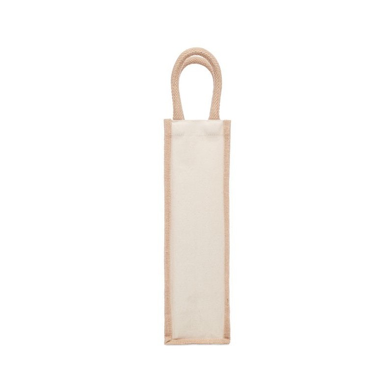 Sac en jute pour une bouteilleCouleur:Beige