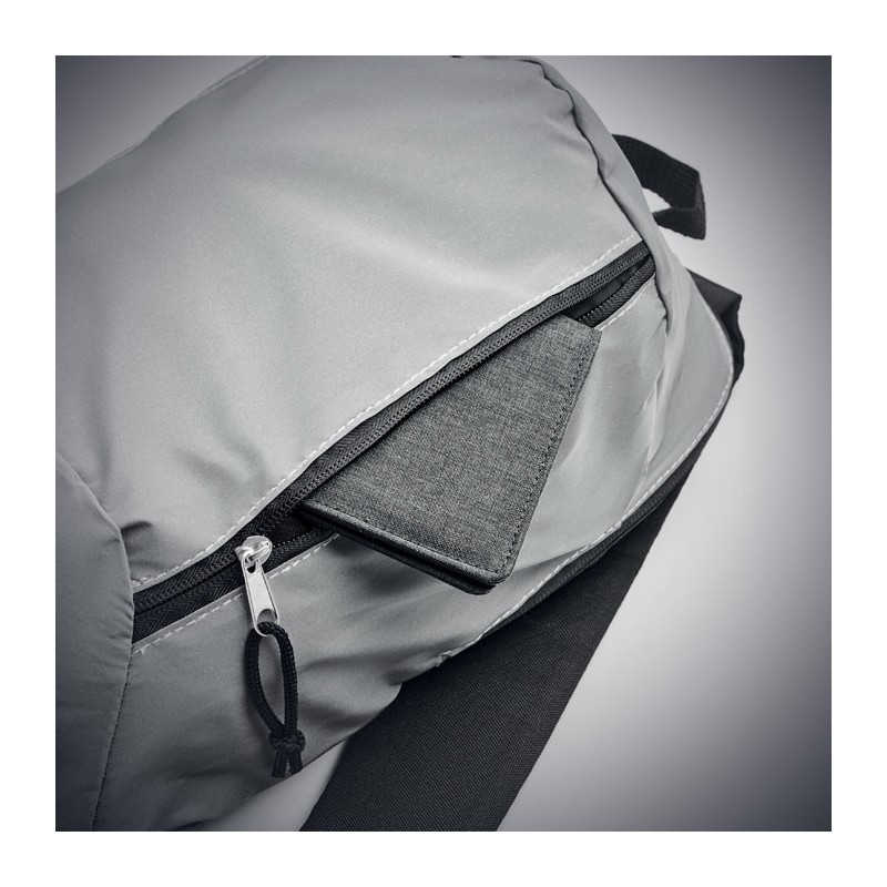Sac à dos réfléchissant 600D VISIBACKCouleur:Argent Mat