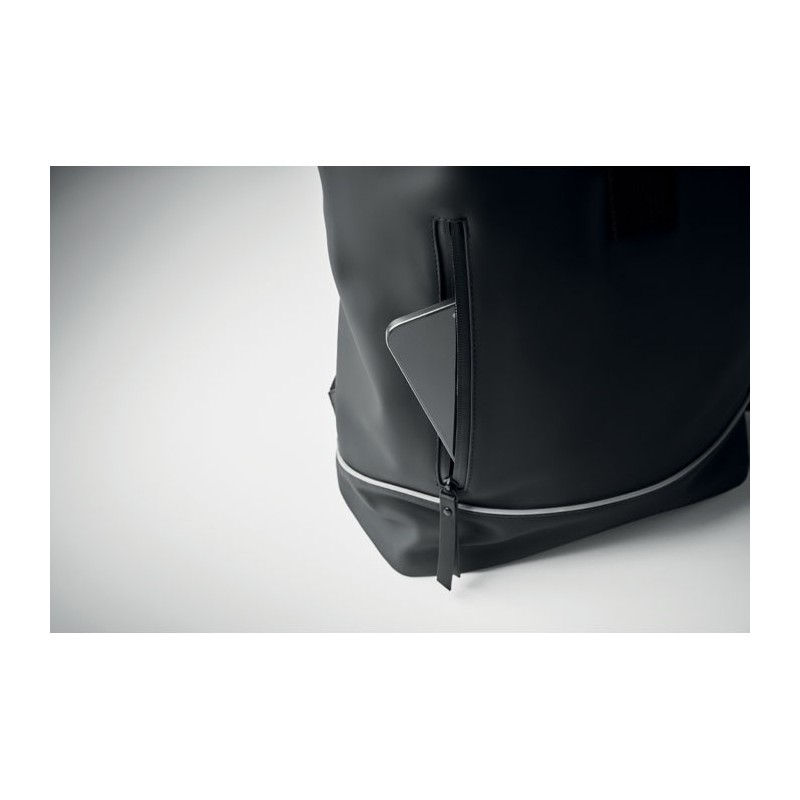 Sac à dos en PU pour ordinateur LAPTOSACouleur:Noir