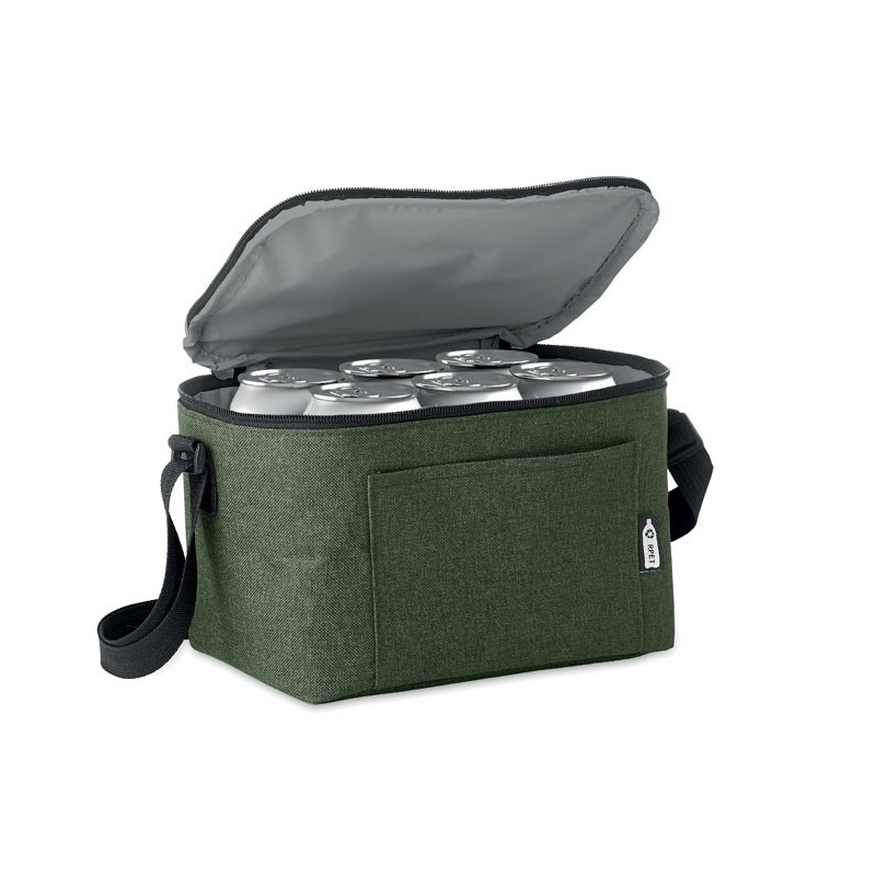 Sac isotherme 2 tons en RPET CUBACouleur:Vert foncé