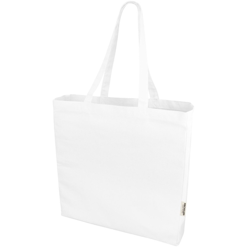Sac shopping Odessa recyclé de 220 gr/m²Couleur:Blanc