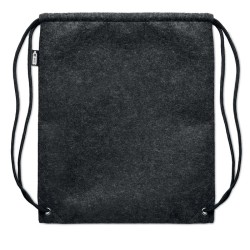 Sac à cordon en feutre RPET INDICOCouleur:Gris Pierre