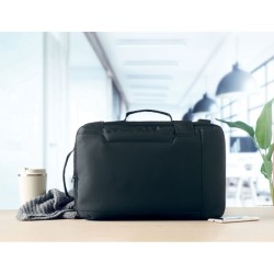 Sac à dos ordinateur 300D RPET SINGAPORECouleur:Noir