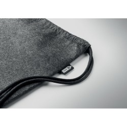 Sac à cordon en feutre RPET INDICOCouleur:Gris Pierre