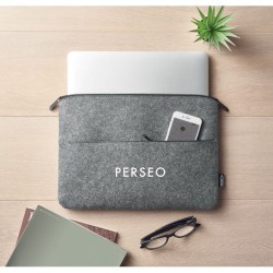 Sac pour ordinateur en RPET TOPLO Couleur:Gris