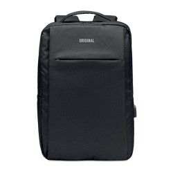 Sac à dos ordinateur 300D RPET SEOULCouleur:Noir