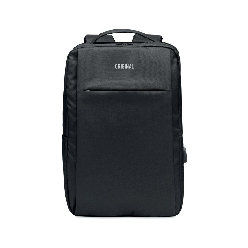 Sac à dos ordinateur 300D RPET SEOULCouleur:Noir