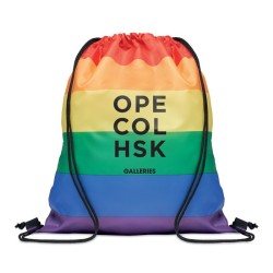 Sac à cordon arc-en-ciel  RPET BOWCouleur:Multicolore