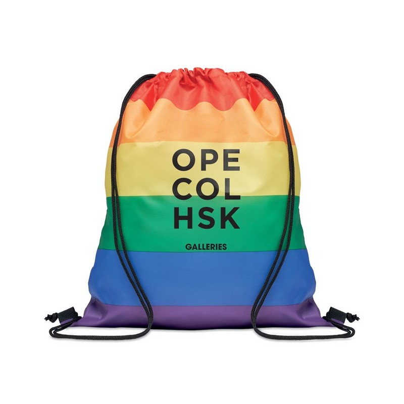 Sac à cordon arc-en-ciel  RPET BOWCouleur:Multicolore