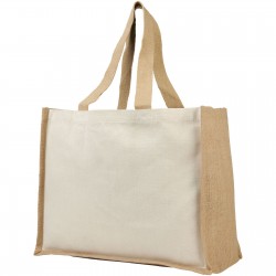 Sac Varai 320 g/m² en toile et jute Couleur:Naturel