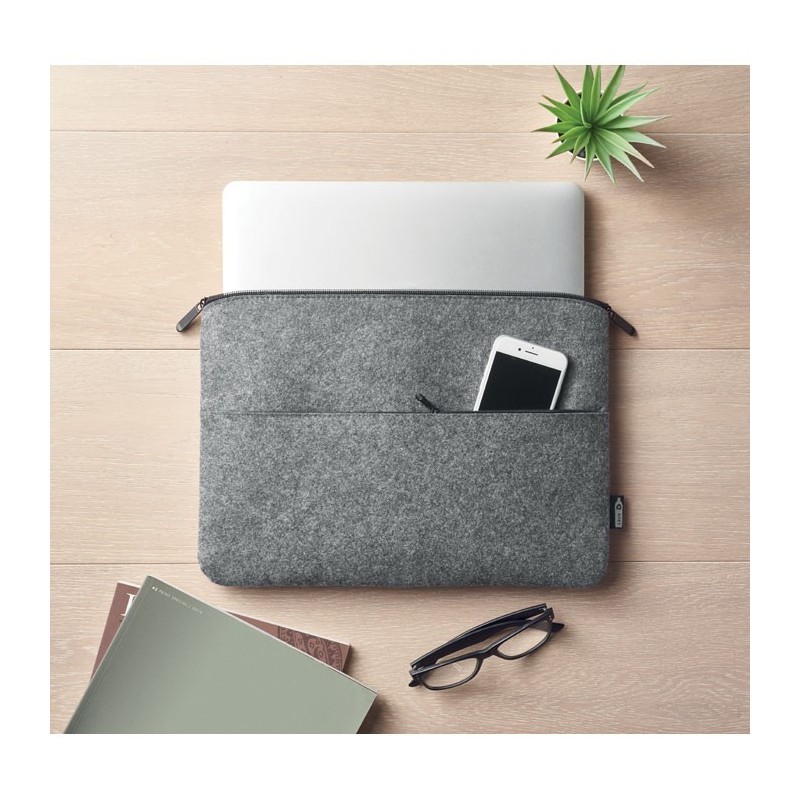 Sac pour ordinateur en RPET TOPLOCouleur:Gris