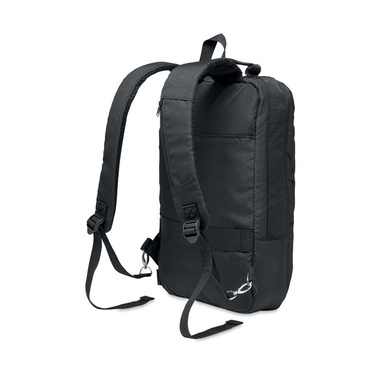 Sac à dos ordinateur 300D RPET SINGAPORECouleur:Noir