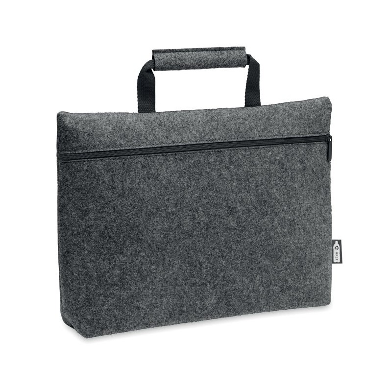 Sac ordinateur feutre RPET TAPLACouleur:Gris Pierre